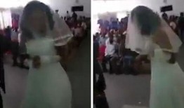 穿上婚纱吃瓜视频,一场别开生面的“吃瓜”婚礼秀